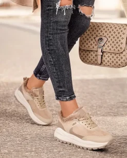 Royalfashion Sneakersy damskie z ociepleniem Ruffi