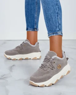 Royalfashion Sneakersy damskie z ociepleniem Caromi