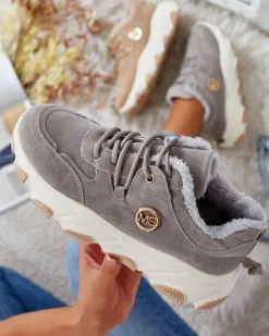 Royalfashion Sneakersy damskie z ociepleniem Caromi