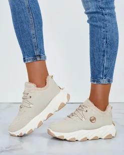 Royalfashion Sneakersy damskie z ociepleniem Caromi