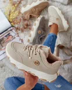 Royalfashion Sneakersy damskie z ociepleniem Caromi