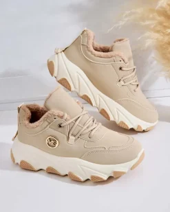 Royalfashion Sneakersy damskie z ociepleniem Caromi