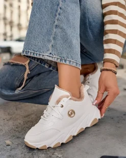 Royalfashion Sneakersy damskie z ociepleniem Aronni