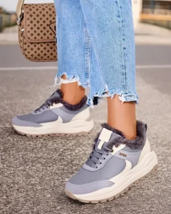 Royalfashion Sneakersy damskie z ociepleniem Zoru
