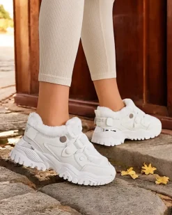 Royalfashion Sneakersy damskie z ociepleniem Poriomo