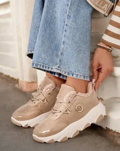 Royalfashion Sneakersy damskie z ociepleniem Caroz