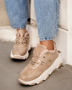 Royalfashion Sneakersy damskie z ociepleniem Caroz