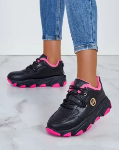 Royalfashion Sneakersy damskie z ociepleniem Caromi