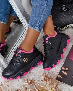 Royalfashion Sneakersy damskie z ociepleniem Caromi