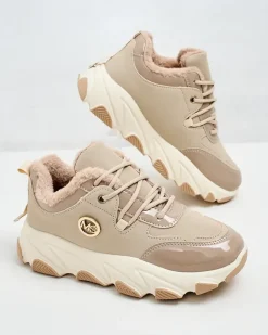 Royalfashion Sneakersy damskie z ociepleniem Caroz