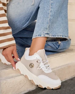 Royalfashion Sneakersy damskie z ociepleniem Aronni