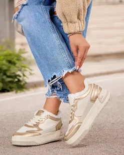 Royalfashion Sneakersy damskie z ociepleniem Garres