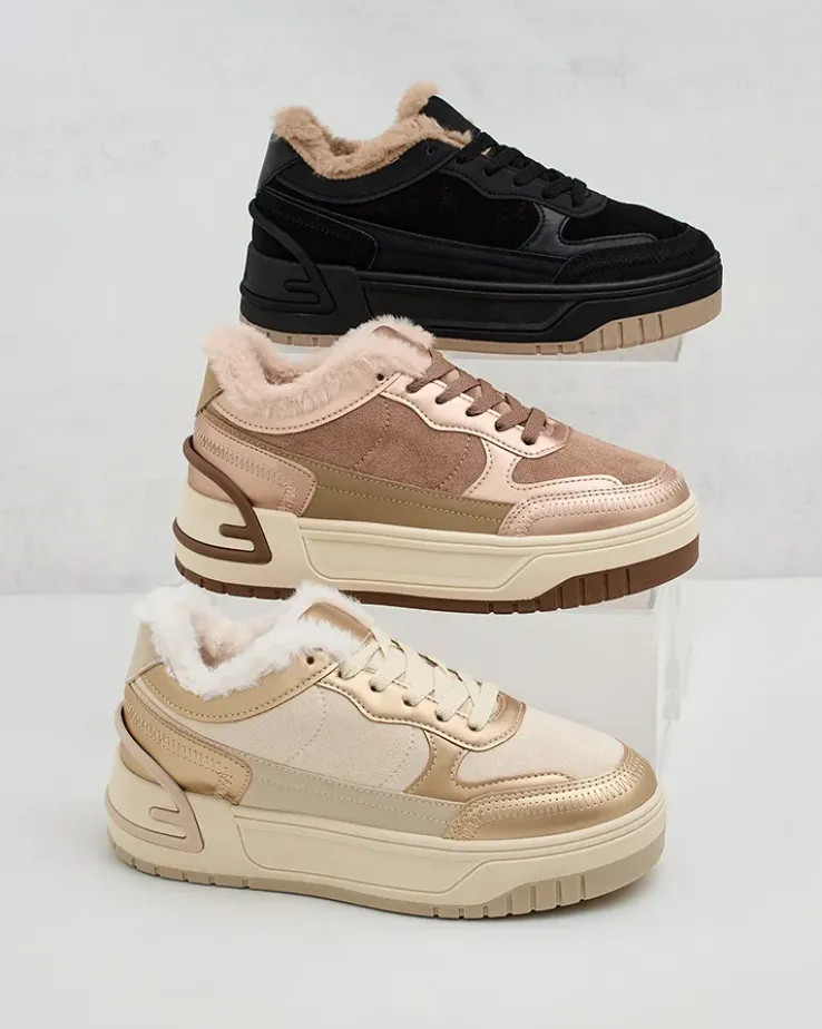 Royalfashion Sneakersy damskie z ociepleniem Garres
