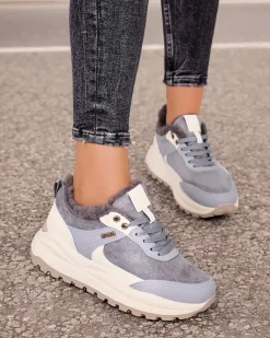 Royalfashion Sneakersy damskie z ociepleniem Ruffi