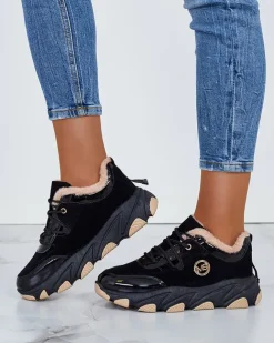 Royalfashion Sneakersy damskie z ociepleniem Caroz
