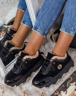 Royalfashion Sneakersy damskie z ociepleniem Caroz