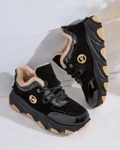 Royalfashion Sneakersy damskie z ociepleniem Caroz