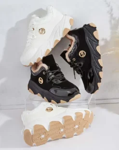 Royalfashion Sneakersy damskie z ociepleniem Caroz