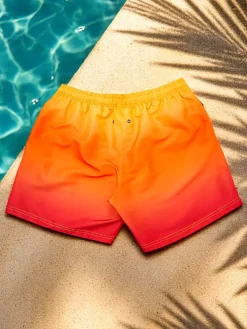 Royalfashion Sportowe męskie krótkie spodenki ombre z ochronną siateczką