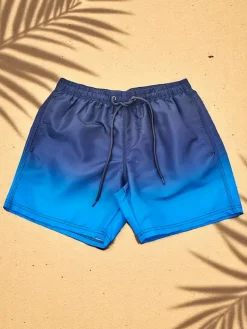 Royalfashion Sportowe męskie krótkie spodenki ombre z ochronną siateczką