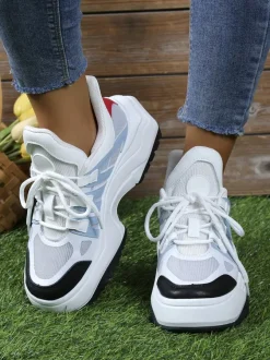 Royalfashion Sportowe sneakersy damskie na grubszej podeszwie Aniev