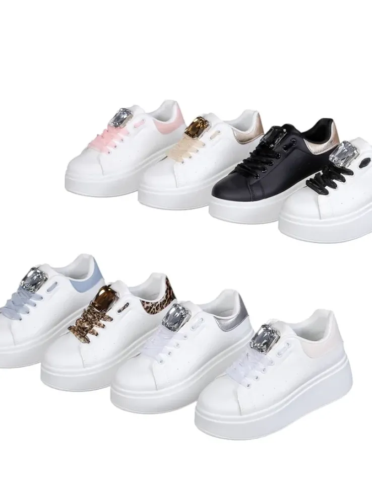 Royalfashion Sportowe sneakersy damskie na platformie Viess