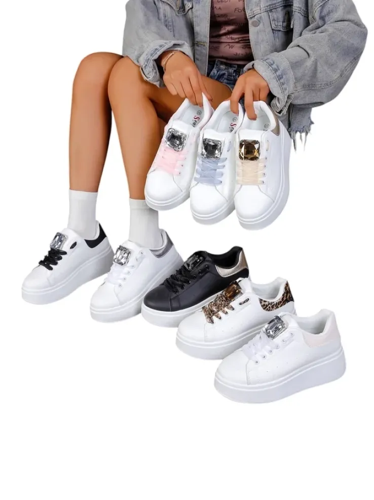 Royalfashion Sportowe sneakersy damskie na platformie Viess