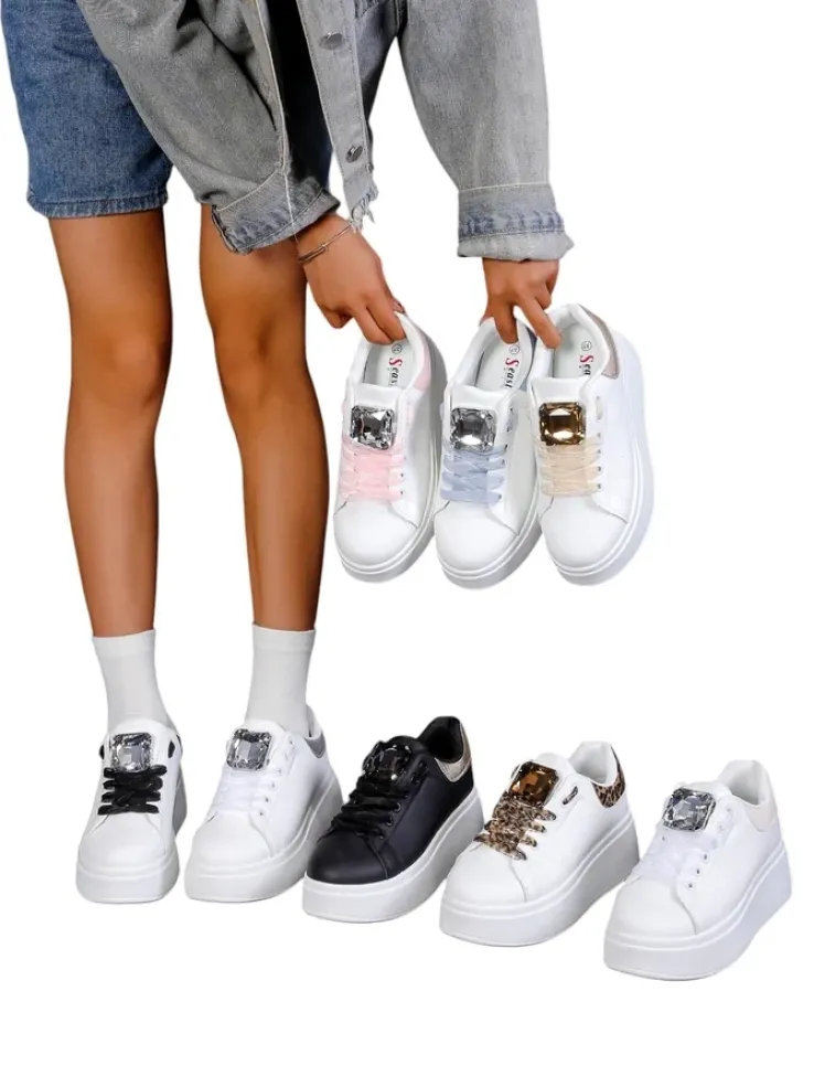 Royalfashion Sportowe sneakersy damskie na platformie Viess