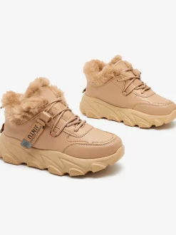 Royalfashion Sportowe sneakersy damskie z futerkiem Nonuas