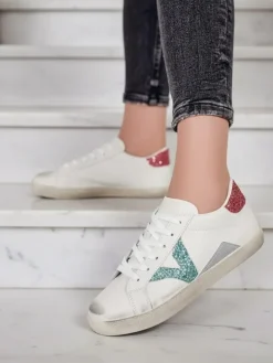 Royalfashion Sportowe sneakersy damskie z ozdobami Ginn