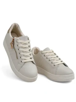 Royalfashion Sportowe sneakersy damskie z ozdobnym suwakiem Evrove