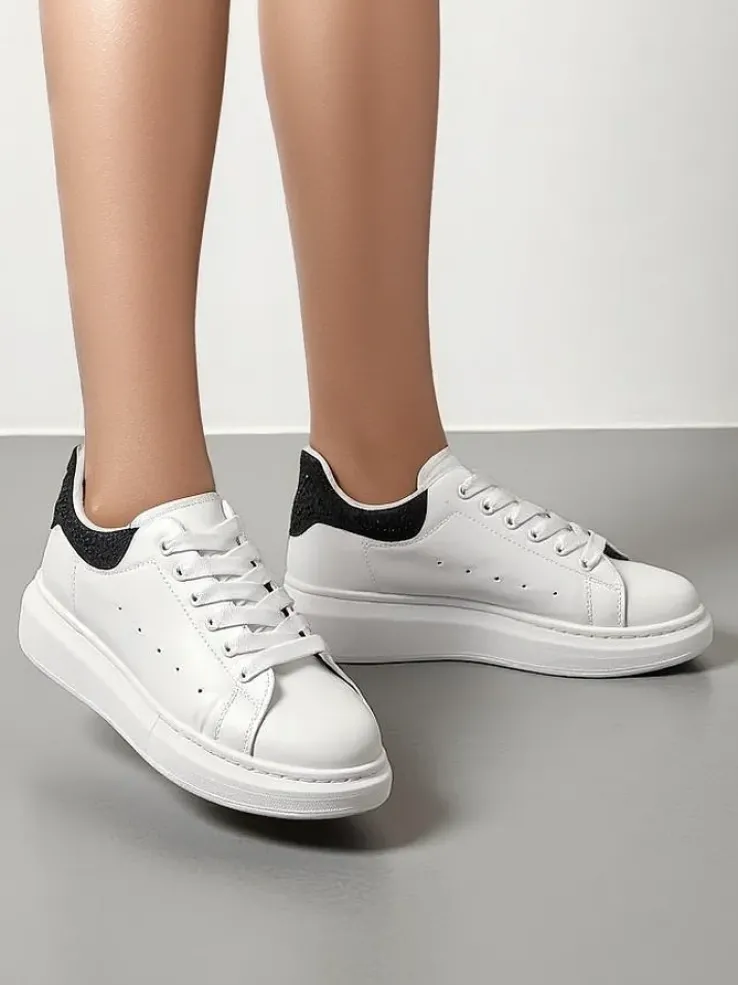 Royalfashion Sportowe sneakersy damskie z cyrkoniami Ellefa