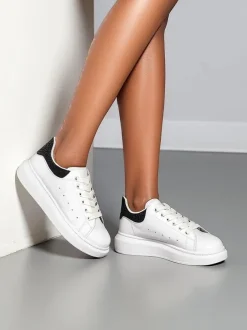 Royalfashion Sportowe sneakersy damskie z cyrkoniami Ellefa