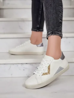 Royalfashion Sportowe sneakersy damskie z ozdobami Ginn