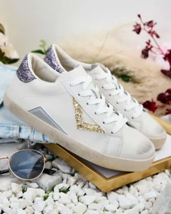 Royalfashion Sportowe sneakersy damskie z ozdobami Ginn