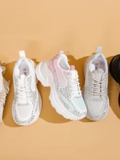 Royalfashion Sportowe sneakersy damskie z cyrkoniami Bloss