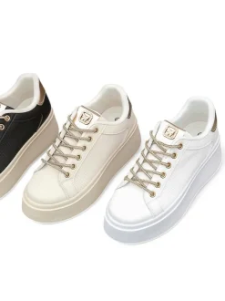 Royalfashion Sportowe sneakersy damskie z ozdobnymi sznurówkami Eone