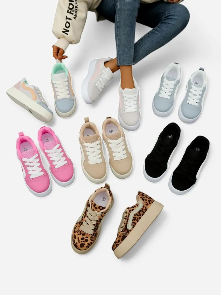 Royalfashion Sportowe sneakersy damskie na platformie Ensis