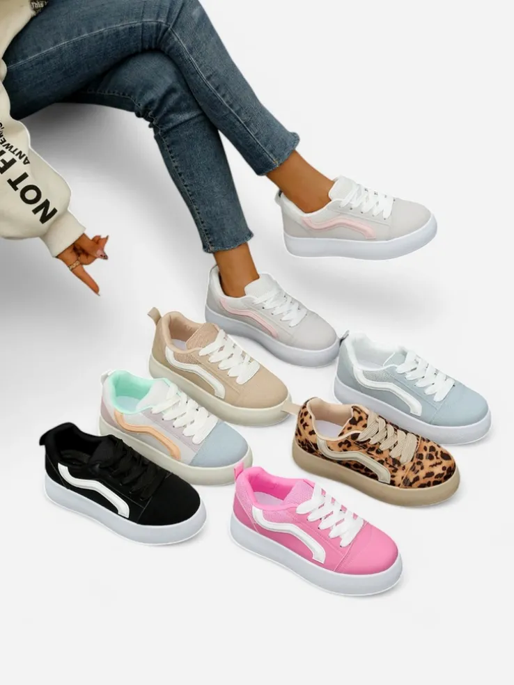 Royalfashion Sportowe sneakersy damskie na platformie Ensis