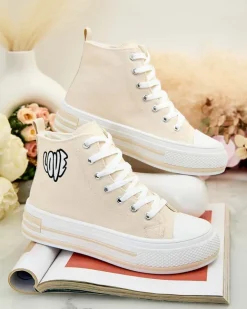 Royalfashion Sportowe trampki damskie z printem Lizz