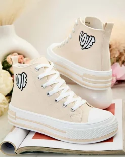 Royalfashion Sportowe trampki damskie z printem Lizz