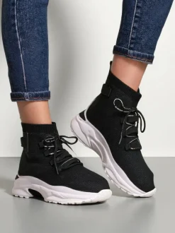 Royalfashion Sportowe wysokie sneakersy damskie Lorietea