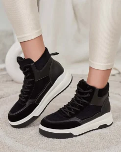 Royalfashion Sportowe wysokie sneakersy damskie Goloppy