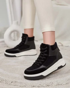 Royalfashion Sportowe wysokie sneakersy damskie Goloppy