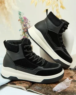 Royalfashion Sportowe wysokie sneakersy damskie Goloppy