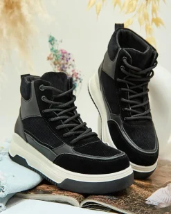 Royalfashion Sportowe wysokie sneakersy damskie Goloppy