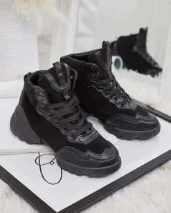 Royalfashion Sportowe wysokie sneakersy damskie Bullaro