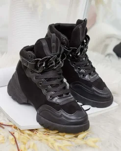 Royalfashion Sportowe wysokie sneakersy damskie Bullaro