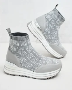 Royalfashion Sportowe wysokie sneakersy damskie Lori