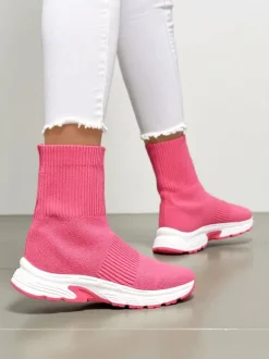 Royalfashion Sportowe wysokie sneakersy damskie Leriot